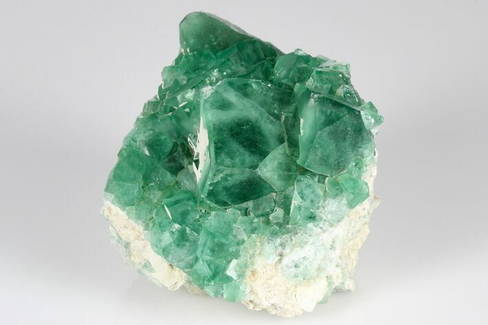 Green, Fluorescent, Cubic Fluorite Crystals - Madagascar #183872